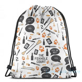 Funny Foxhole Court Pattern USB Charge Backpack Men School Women Bag