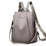 Solid Women Large Capacity Anti-theft Shoulder Bag Backpack