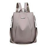 Solid Women Large Capacity Anti-theft Shoulder Bag Backpack