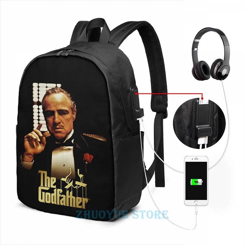 USB Charge Backpack Men School Bags Travel Laptop Bag