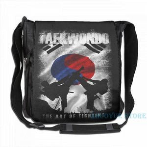 Taekwondo Mountain Fighter Vintage 2 USB Charge Backpack Men School Travel Bag