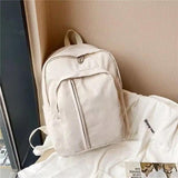 Leisure Solid Backpacks School Bag For Boys And Girls