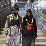 Multi-Pockets Reflective Tactical Bag Belt Bag Pouch Packs Men Women