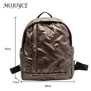 Waterproof Quilted School Backpack for Winter
