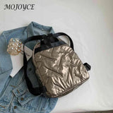Waterproof Quilted School Backpack for Winter