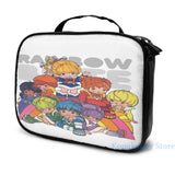 Rainbow Brite USB Charge Backpack Men Women Travel Laptop Bag