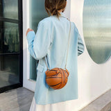 Female Pink Basketball Bag Ball Purses For Teenagers Women Shoulder Bags