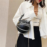 Female Pink Basketball Bag Ball Purses For Teenagers Women Shoulder Bags