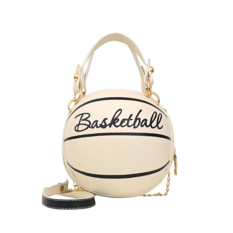 Female Pink Basketball Bag Ball Purses For Teenagers Women Shoulder Bags