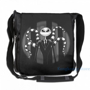Funny Slender Jack USB Charge Backpack School Travel Laptop Bag