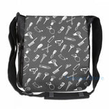 Funny Hairdresser Theme USB Backpack School Travel Bag