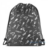 Funny Hairdresser Theme USB Backpack School Travel Bag