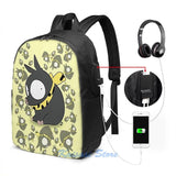Ranma 1 2 Ryoga the Pig USB Charge Backpack School Travel Laptop Bag