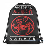 Shotokan Karate USB Charge Backpack School Travel Laptop Bag