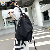 Denim Canvas Daypack Students Schoolbag Hiking Backpacks