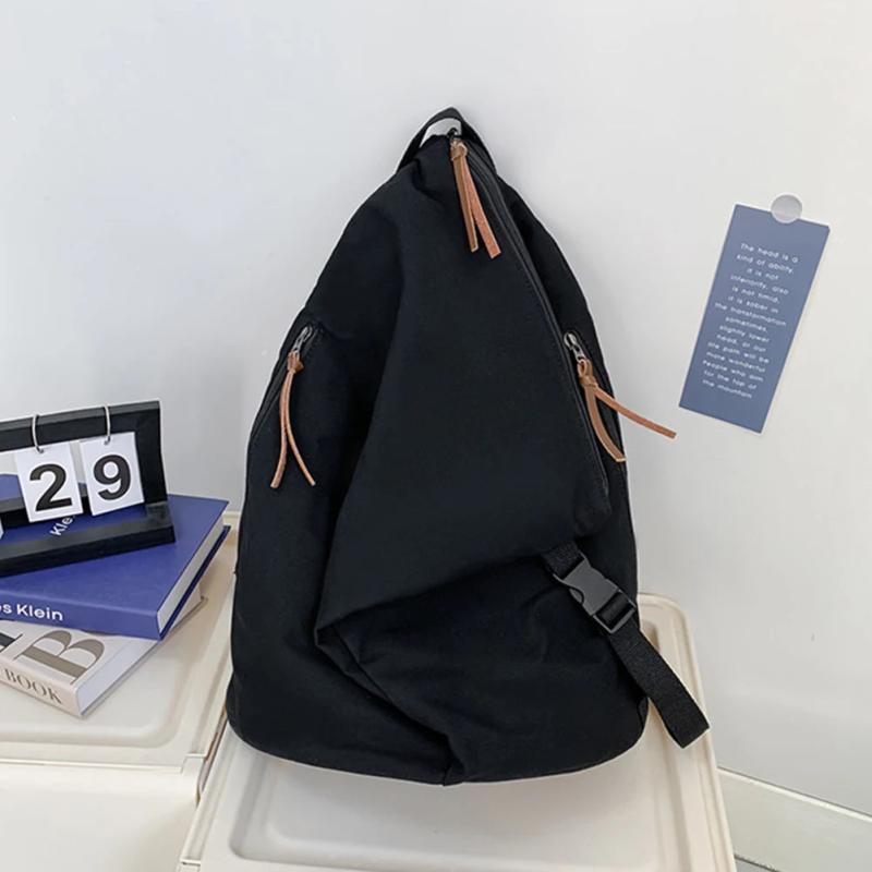 Denim Canvas Daypack Students Schoolbag Hiking Backpacks