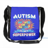 Funny Graphic Autism Tee USB Charge Backpack School Travel Laptop Bag