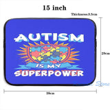 Funny Graphic Autism Tee USB Charge Backpack School Travel Laptop Bag