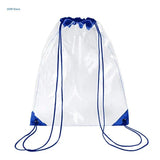 Clear Drawstring Backpack School Gym Bag