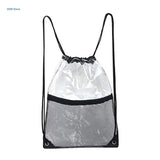 Clear Drawstring Backpack School Gym Bag