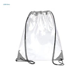 Clear Drawstring Backpack School Gym Bag
