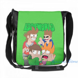 Funny Eddsworld The End USB Charge Backpack School Travel Laptop Bag