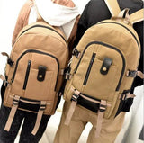 Vintage Canvas Backpack Double Shoulder Satchel Rucksack School Bag