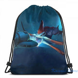Subnautica Sea Monster USB Charge Backpack, Men Women Travel Laptop Bag