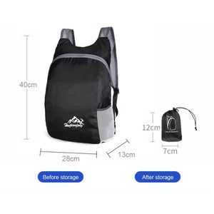 20L Foldable Outdoor Backpack Lightweight Camping Travel Daypack