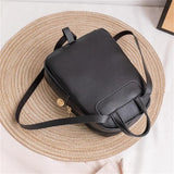 Women's Mini Multi-Function Backpack Shoulder Bag PU Leather