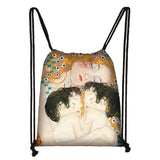 Oil Painting Tears Kiss Water Lilies Starry Night Backpack