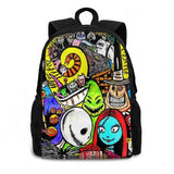 Nightmare Before Christmas Backpack Laptop Travel Bag Fun Halloween