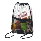 Waterproof PVC Drawstring Backpack with Mesh Pocket