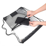 Waterproof PVC Drawstring Backpack with Mesh Pocket