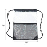 Waterproof PVC Drawstring Backpack with Mesh Pocket