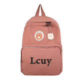 Personalized Name Women Cartoon Student Schoolbag Large Capacity Backpack