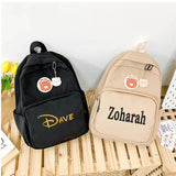 Personalized Name Women Cartoon Student Schoolbag Large Capacity Backpack