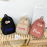 Personalized Name Women Cartoon Student Schoolbag Large Capacity Backpack