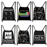 Periodic Table of Elements Drawstring Backpack for Teens