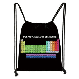 Periodic Table of Elements Drawstring Backpack for Teens