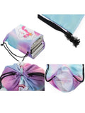 Golden Sunflowers Drawstring Backpack Gym Bag for Hiking Yoga Travel