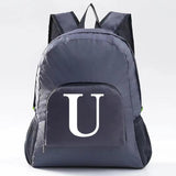 Ultralight Foldable Backpack for Hiking, Sports - Letter Pattern