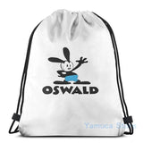 Oswald Rabbit USB Charge Backpack School Travel Laptop Bag