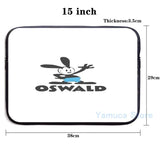 Oswald Rabbit USB Charge Backpack School Travel Laptop Bag