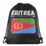 Eritrea Flag Distressed Vintage USB Charge Backpack School Travel Laptop Bag