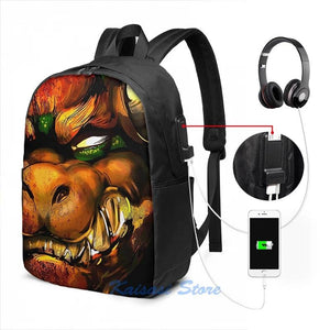 Bowser USB Charge Backpack for Men and Women