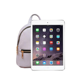 Women PU Leather Backpack School Rucksack College Solid Ladies Satchel Travel