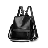 Women PU Leather Backpack with Adjustable Shoulder Anti Theft Pocket