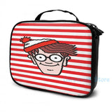 Where's Waldo Face USB Charge Backpack School Bag
