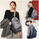 Canvas School Laptop Backpack for Teenagers Travel Bagpack Rucksack
